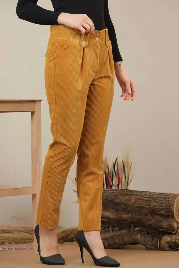 

Velvet Pants Mustard-7985