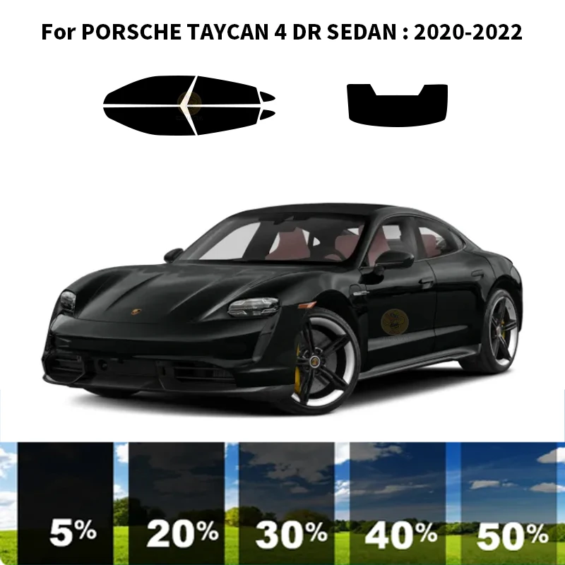 

Нанокерамическая Автомобильная УФ-пленка Precut для окон Автомобильная оконная пленка для PORSCHE TAYCAN 4 DR SEDAN 2020-2022