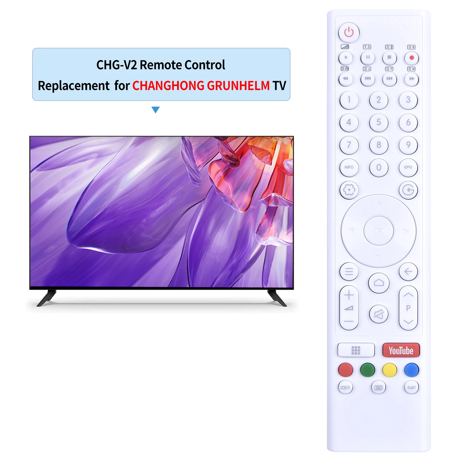 Пульт дистанционного управления для телевизора CHANGHONG Grunbluetooth CHG-V2