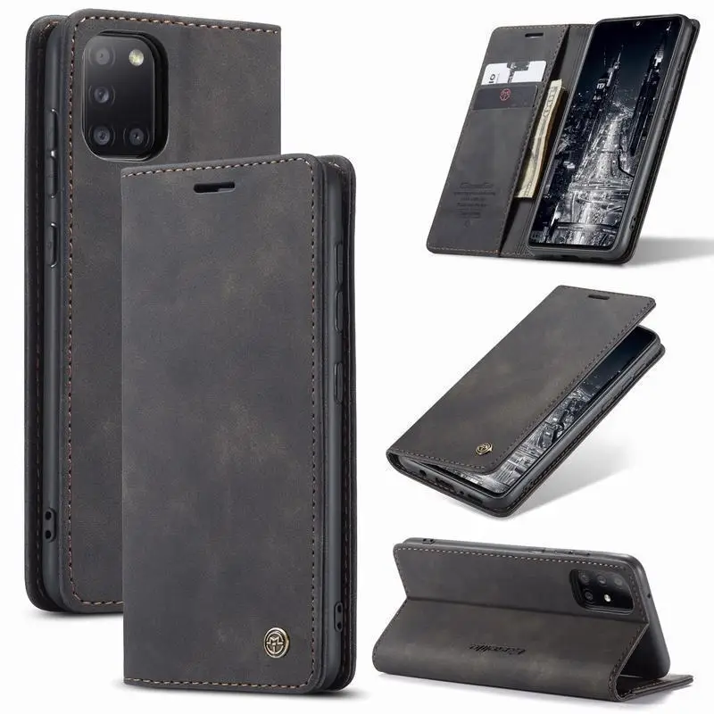 

Luxury Wallet Leather Case For Samsung Galaxy A12 A21S A31 A41 A51 A71 A81 A91 Magnetic Flip Phone Bag On For Samsung A 12 Cover