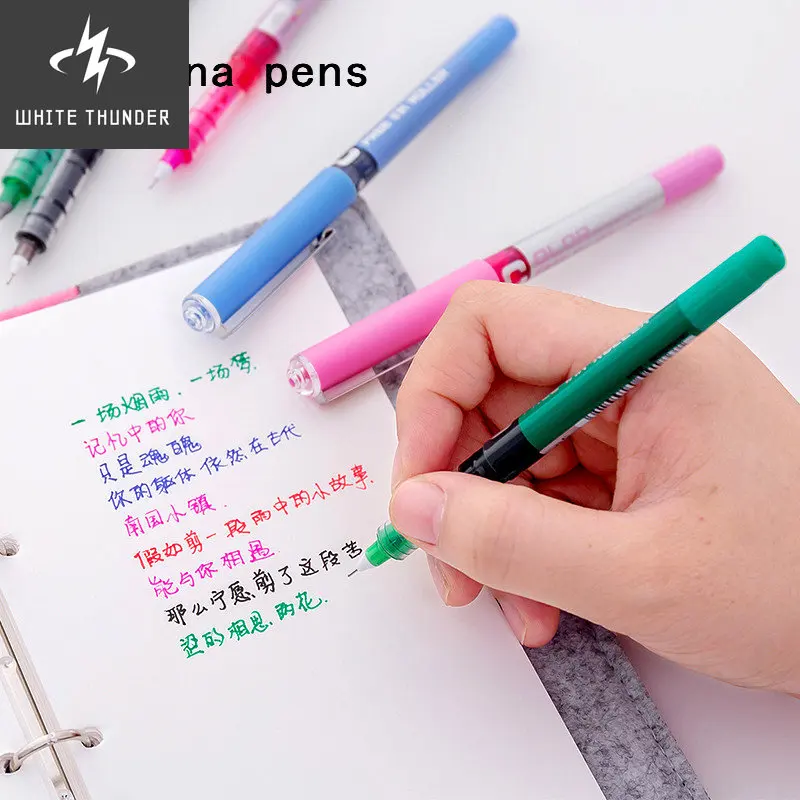 

Высокое качество 159 многоцветная гелевая ручка большой емкости с чернилами студент, школа, офис Канцелярские тонкие шариковые ручки