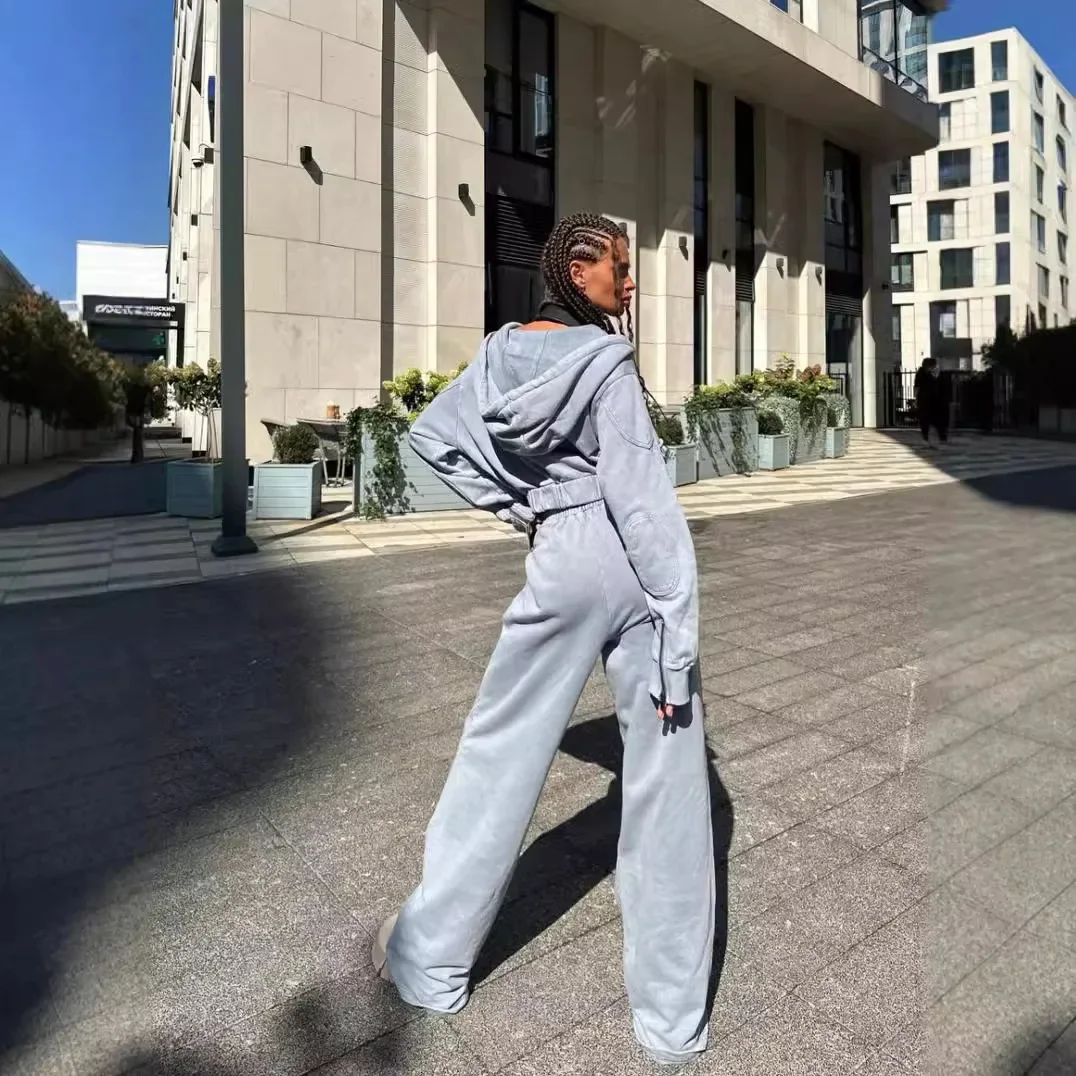 Новинка 2024 женский модный комплект свитшотов-кардигана высококачественный