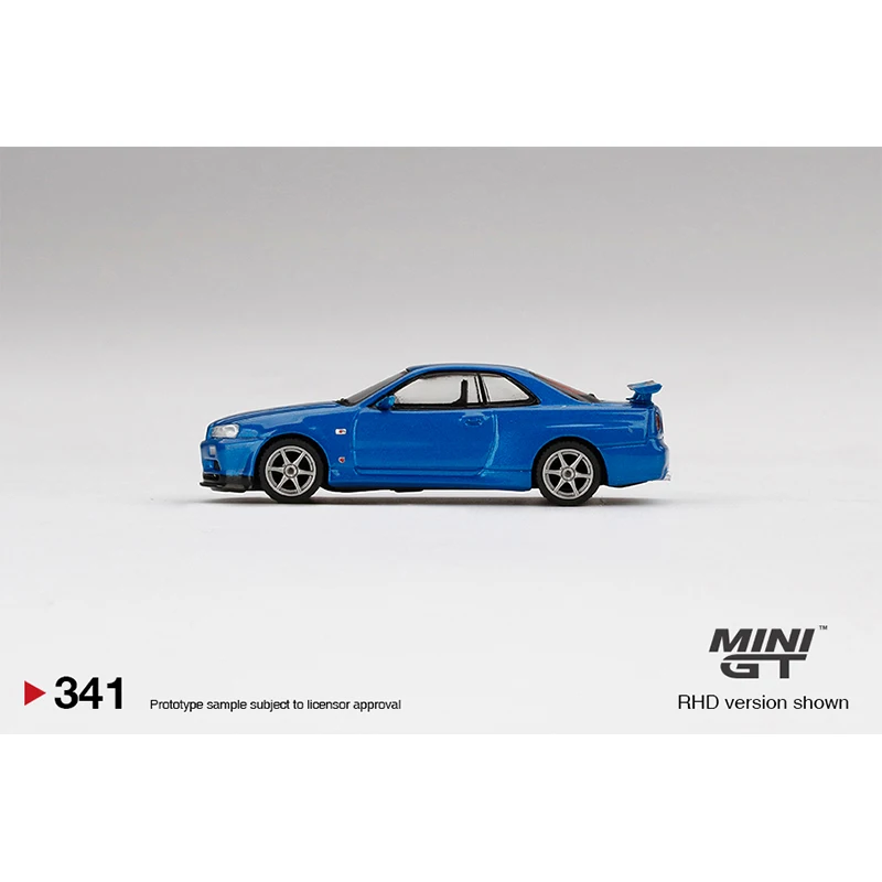 Presale In April MINI GT 1/64 Nissan Skyline GT-R (R34) V-Spec II Diecast Model Car |