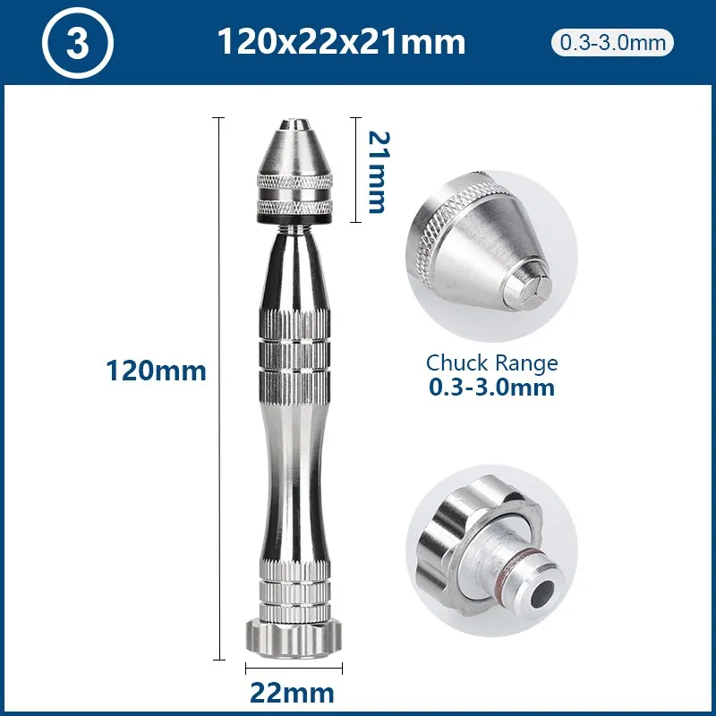 

Ручной мини-дрель HAMPTON 0.3-2 мм