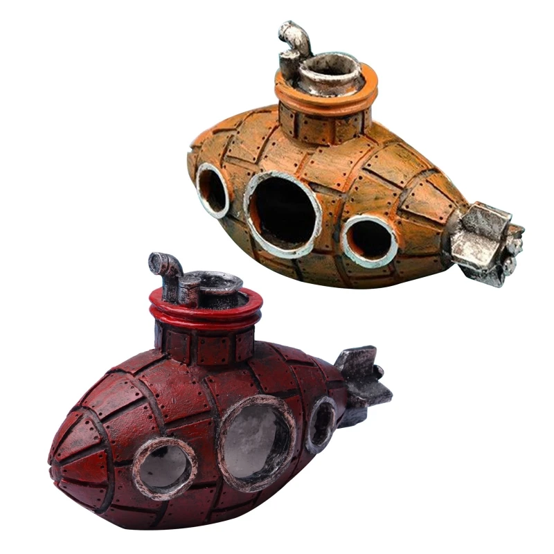 

581C полимерные украшения для аквариума, подводные лодки, украшения, место для укрытия рыб