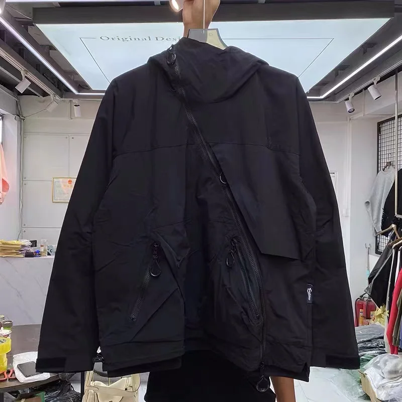 

Function oblique zipper jacket