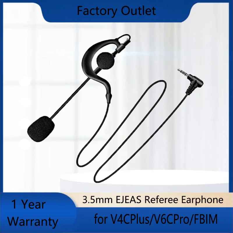 EJEAS 1/2 шт. 3 5 мм V4CPlus/V6CPro/FBIM гарнитура для рефери рация наушники футбола