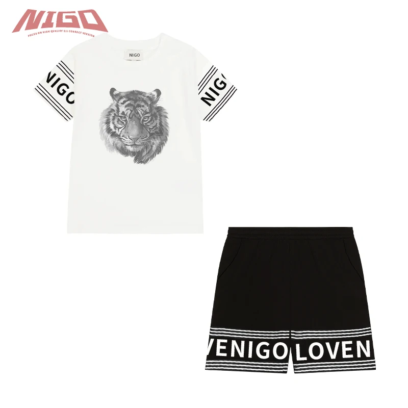 

Детская Хлопковая футболка и шорты NIGO # nigo36987
