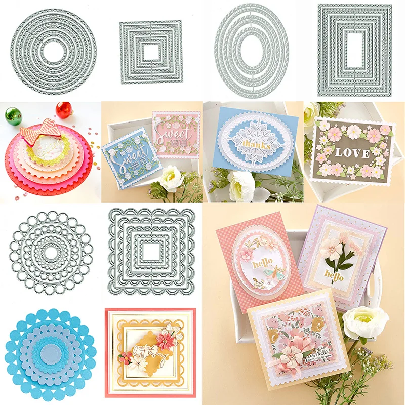 

April New Lace base frame DIY metal carbon steel cutting knife die scrapbook accessories etching knife die material