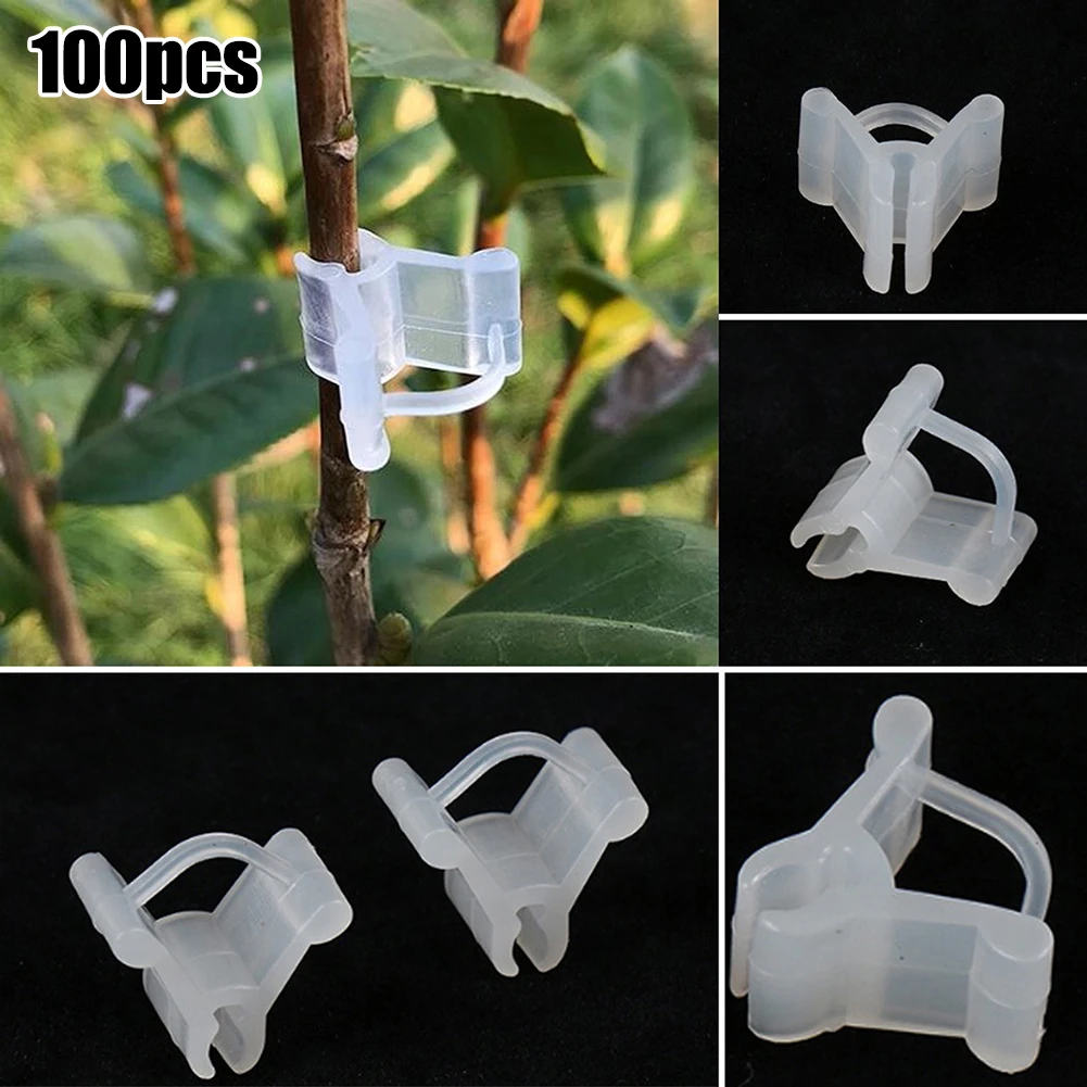 

100pcs/bag Mini Flowers Plant Grafting Clip Gardening Vegetable Clips Accessories For Grafting Branch Of Flowers Plants Clamp