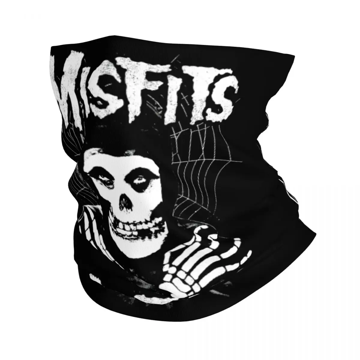 

Horror Punk Rock Band Misfits Bandana Neck Gaiter UV Protection Face Scarf Cover Women Men Headband Tube Balaclava
