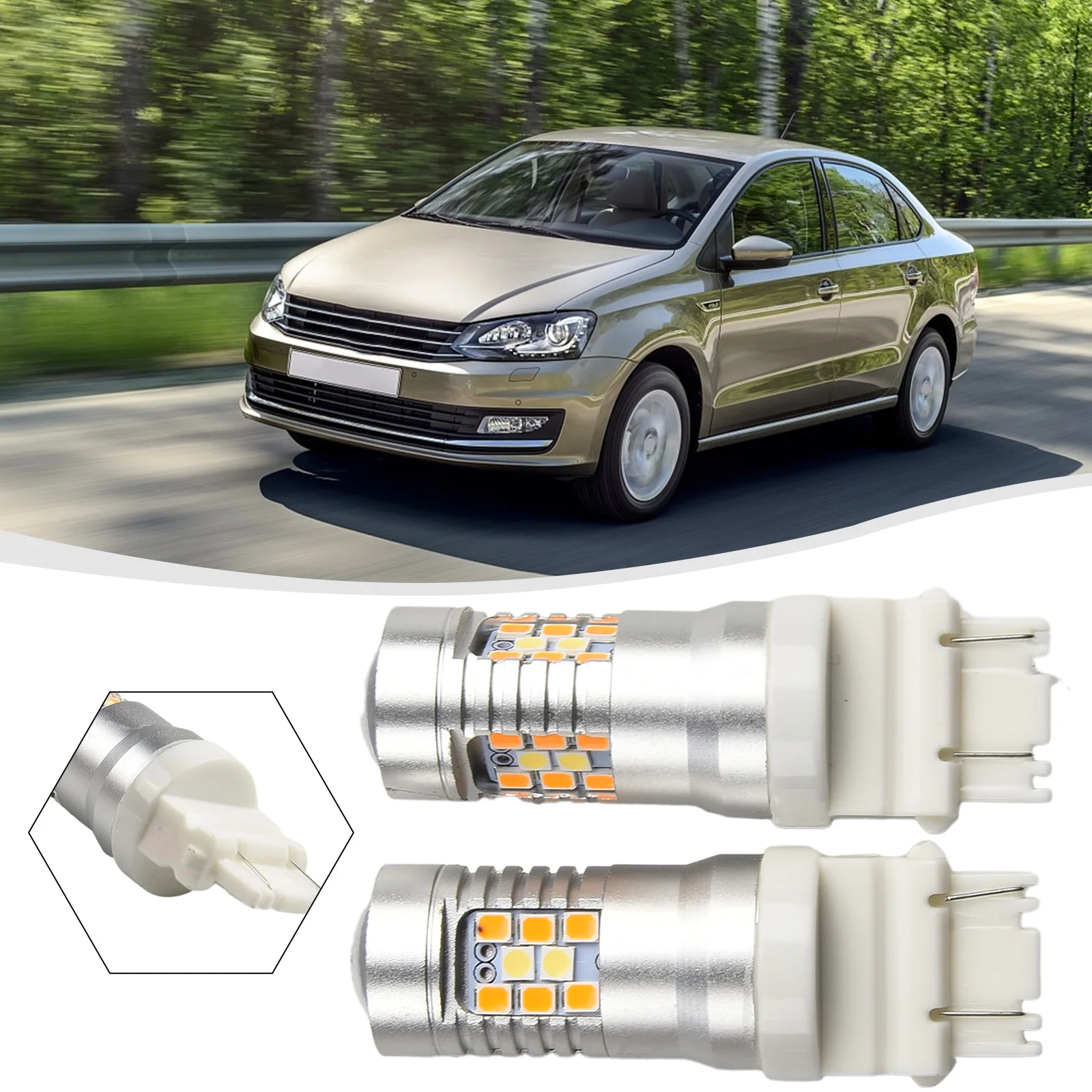 

2 шт., автомобильные фонари с указателем поворота, 3157, 28SMD