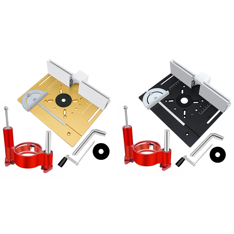 

Hot Precision Router Lift System And Router Table Insert Plate - Wood Router Lift Base For Working Benches DIY Tool