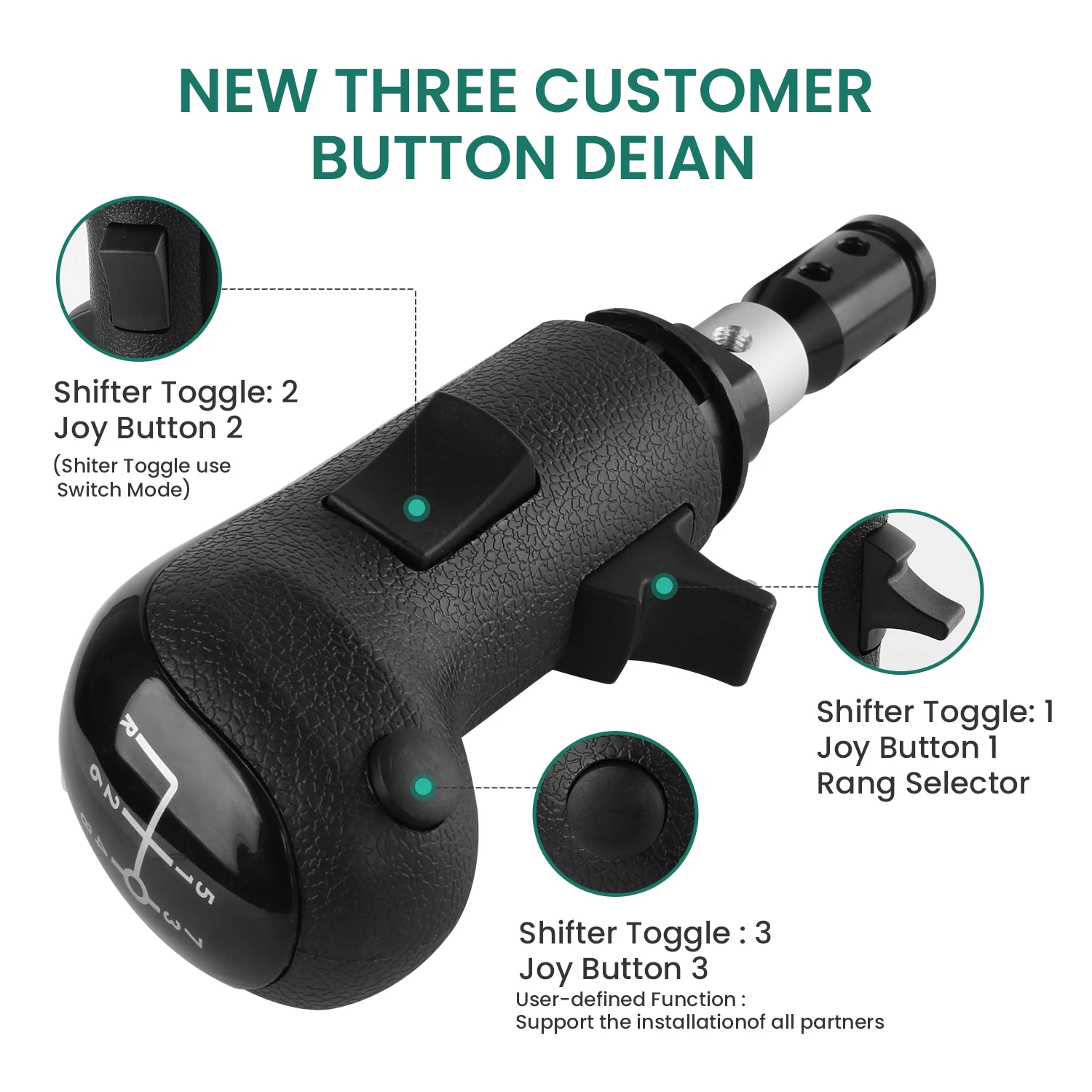 USB гоночный переключатель передач имитатор переключения европейская ручка ATS для