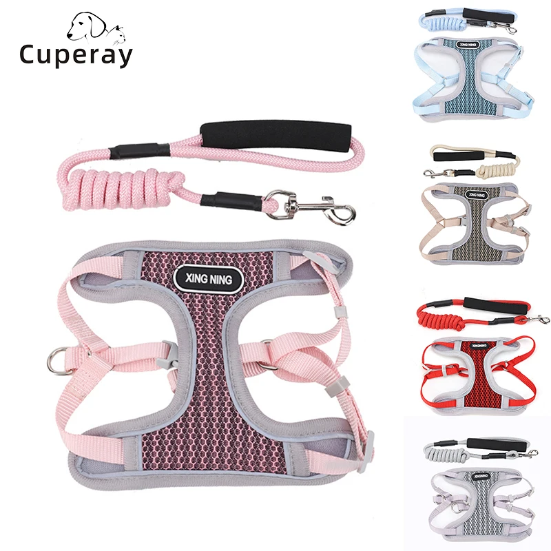 

Cat Harness and Leash Set,Vest-style Breathable Mesh Chest Harness with Leash To Keep Out To Prevent Breakouts,for Puppies & Cat
