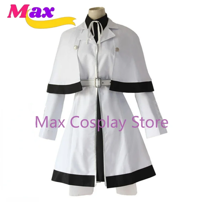 Wby2 Cos Аниме Re Yonebayashi Saiko Косплей Костюм Синий Парик CCG Белый Тренч Униформа