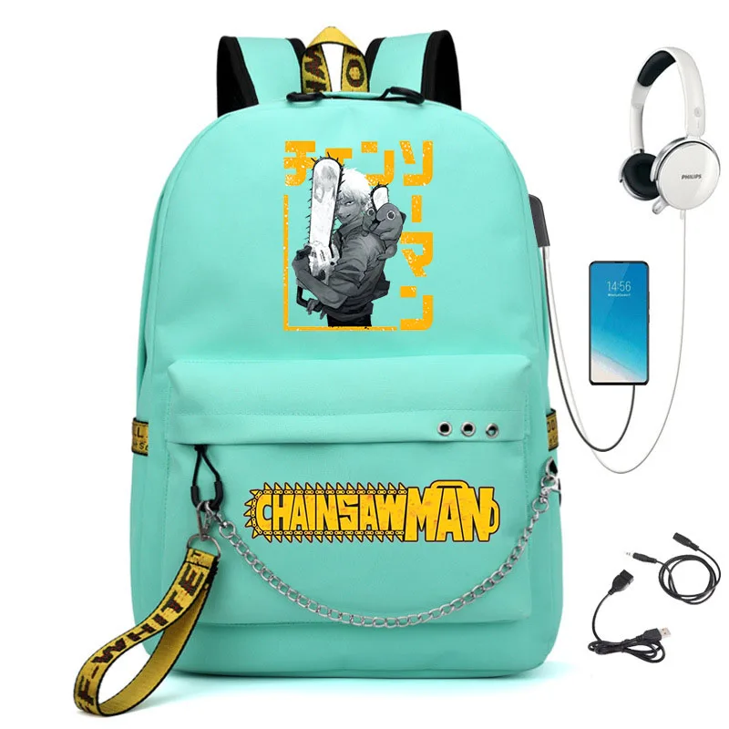 

Chainsaw Man schoolbags for teenagers, various animation printing bags, leisure bags, children's backpacks, travel bags
