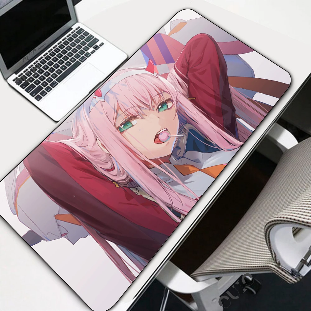 

Darling In The FranXX Mouse Pad Personalized Fabric Table Mats Carpet Desk Pad Keyboard Pad Gaming Accessories Laptop Mousepads