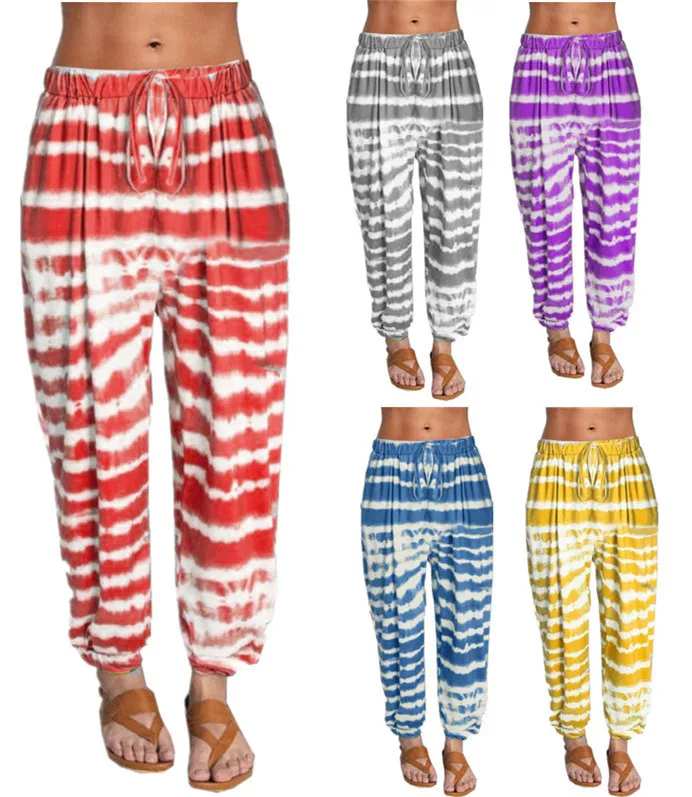 

Popular Women's Clothing Tie-dye Fitness Sports Slacks Women's Clothing