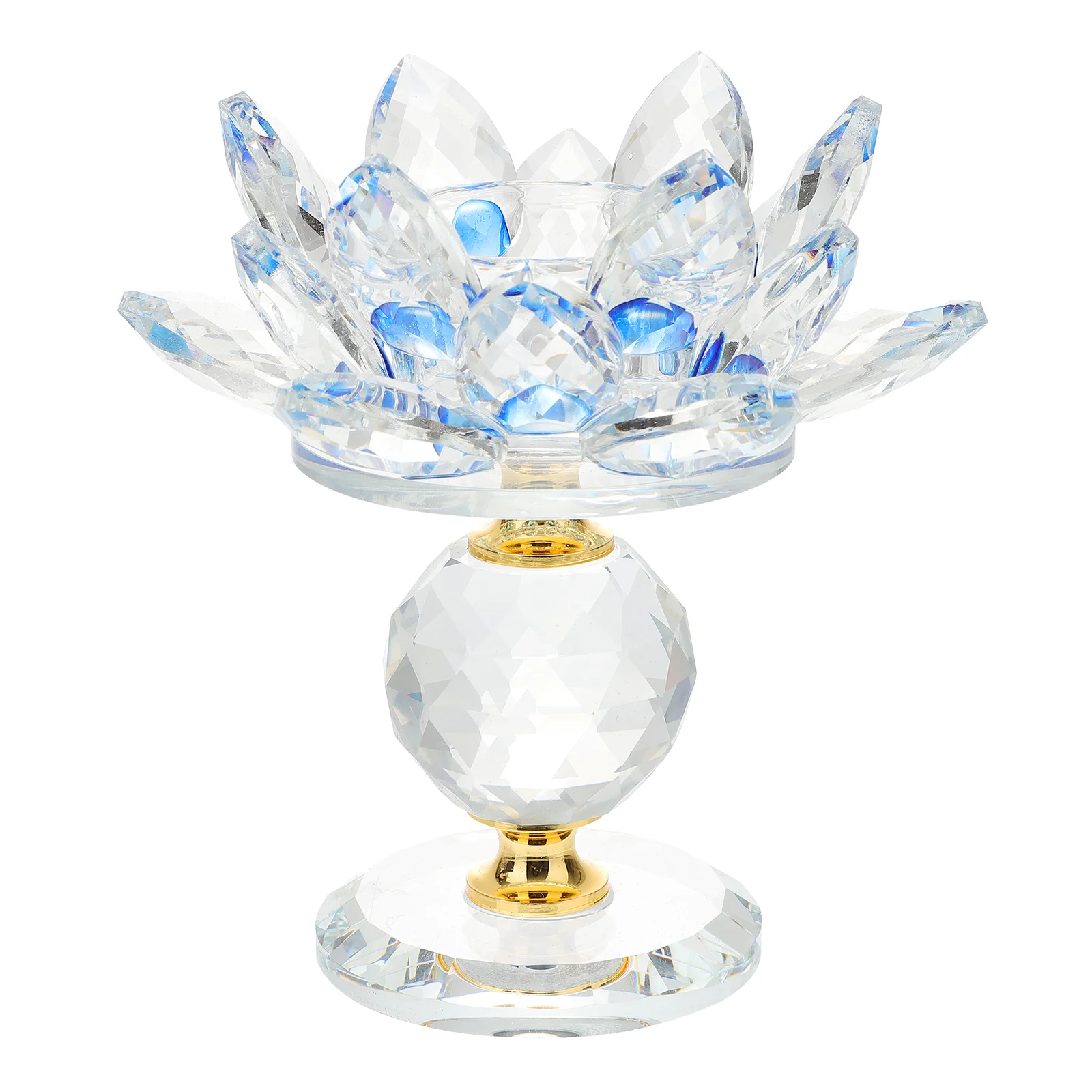 

Holder Tealightcrystal Lotus Stand Votive Candlestick Cups Container Light Tea Candleholder Clear Lamps Tabletop Flower Piller