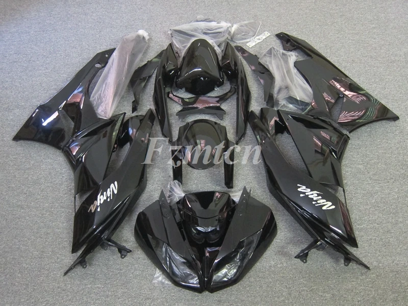 

Новый комплект обтекателей из АБС-пластика подходит для Kawasaki Ninja ZX-6R ZX6R 636 599 2009 2010 2011 09 10 11 12 черный комплект кузова