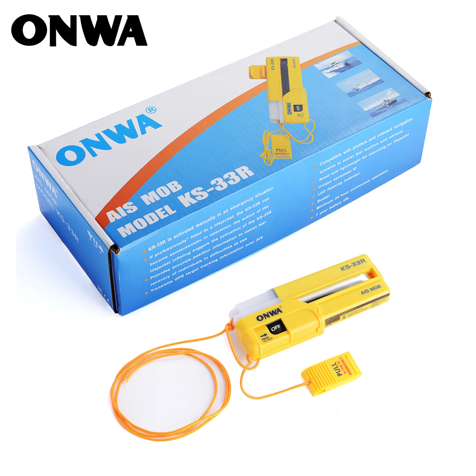 

ONWA KS-33R AIS-MOB Personal Locator Beacon