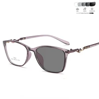 new fashion photochromic myopia retro radiation protection tr90 womens frame outdoor color changing sunglasses dual use