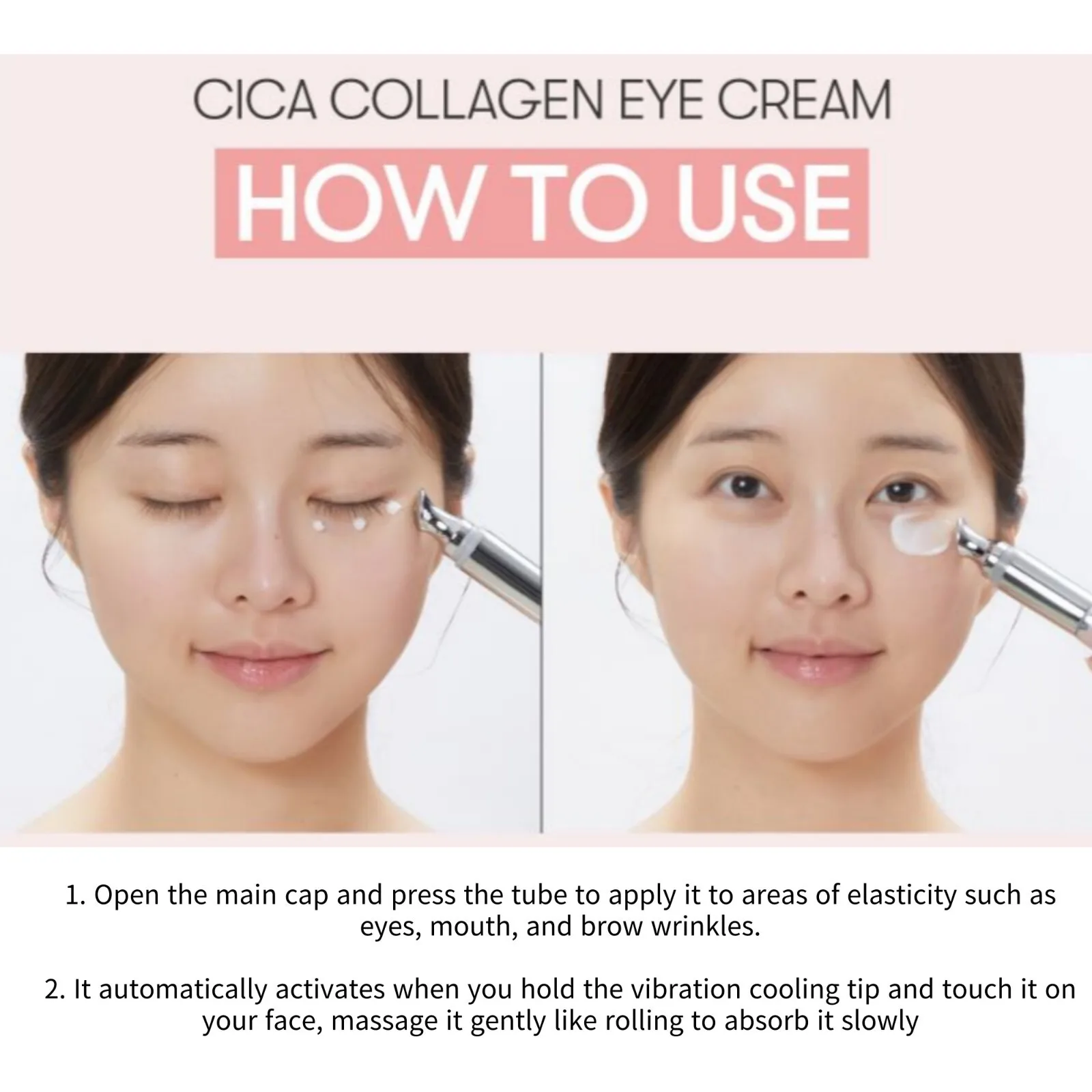 VT Cosmetic 300Da Hydrolyzed Cica Collagen Eye Cream - Укрепляющий и увлажняющий крем для глаз с гидролизованным коллагеном и центеллой, 15 мл (art.: 3920dc10b4db9) - 3920dc10b4db9