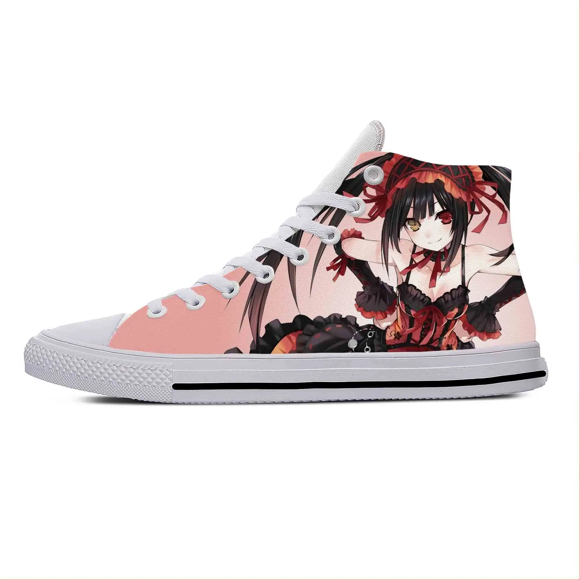 

Кроссовки мужские/женские из ткани с высоким верхом и 3D-принтом