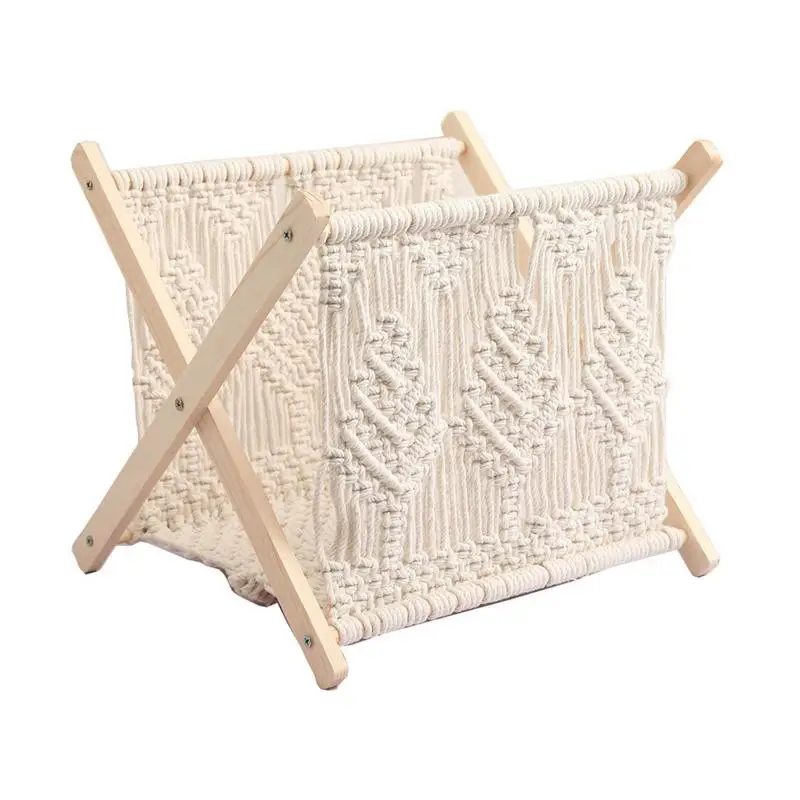 

Perfect Design Rack Boho Holder Book Storage Basket For Home Office Decor Storage