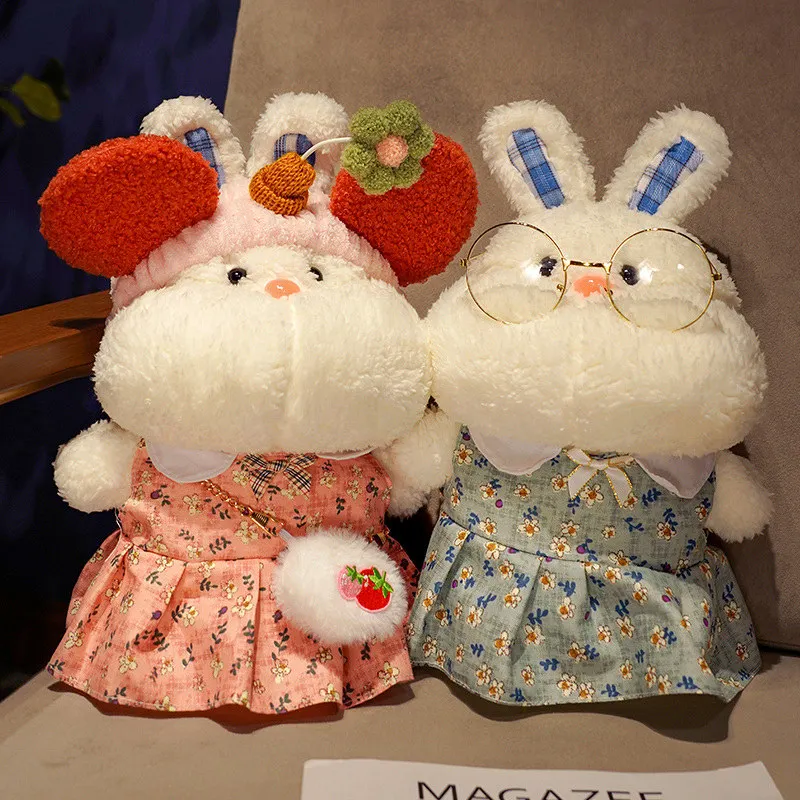 

Плюшевый кролик Lalafanfan, мягкие игрушки, Кукла Кролик, плюшевая игрушка, Корейская игрушка Netred, подарок на день рождения для детей, милая Кукла...
