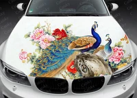 funny bird car hood decal sticker graphic wrap decal truck decaltruck graphic aminal peacock eagle phoenix bonnet decal