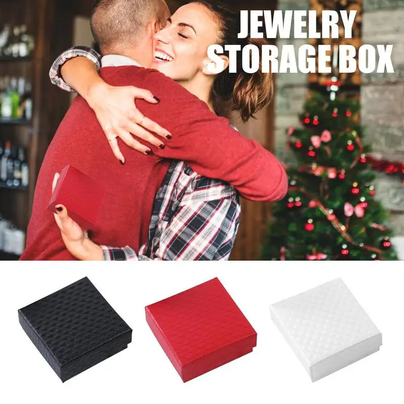 

Jewelry Organizer Display Travel Jewelry Case Boxes Portable Locket Necklace Jewelry Box Leather Storage Earring Ring Holder