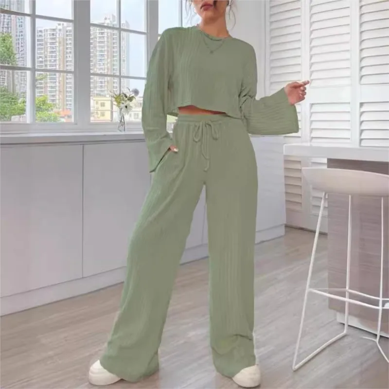 Осенне-зимняя женская одежда новая мода повседневная домашняя на шнуровке