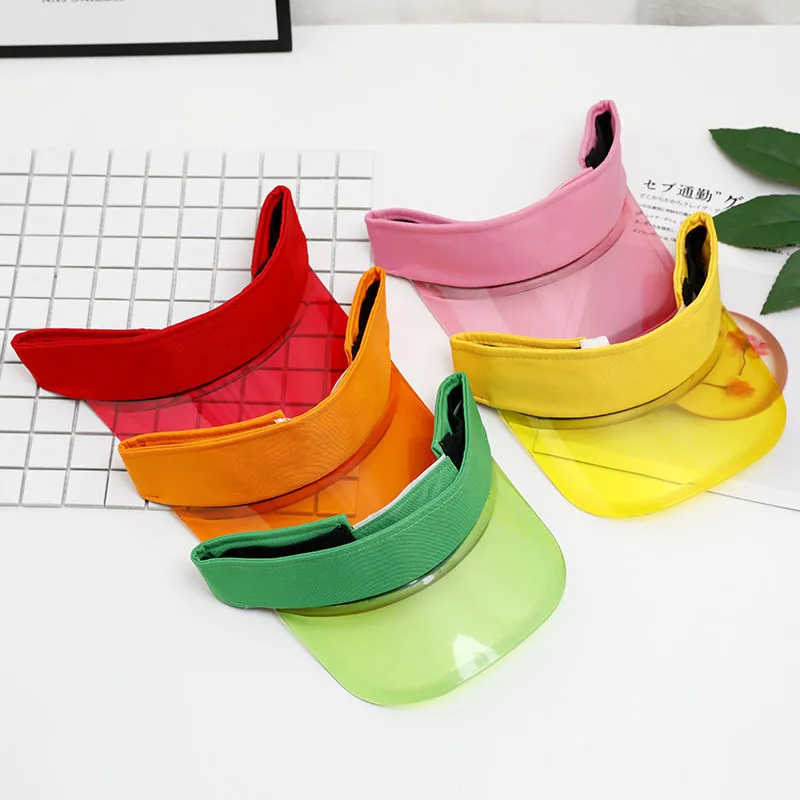 

Summer UV Protection Sun Visor Plastic Hat Golf Sport Leopard Headband Cap