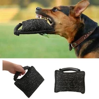 playing daily training protection linen dog bite pillow tug toy non slip training bite sleeve teeth cleaning
