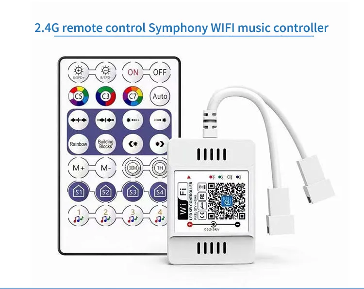 Миниатюрная Светодиодная лента RGB с Wi-Fi музыкальный диммер одним/двумя выходами