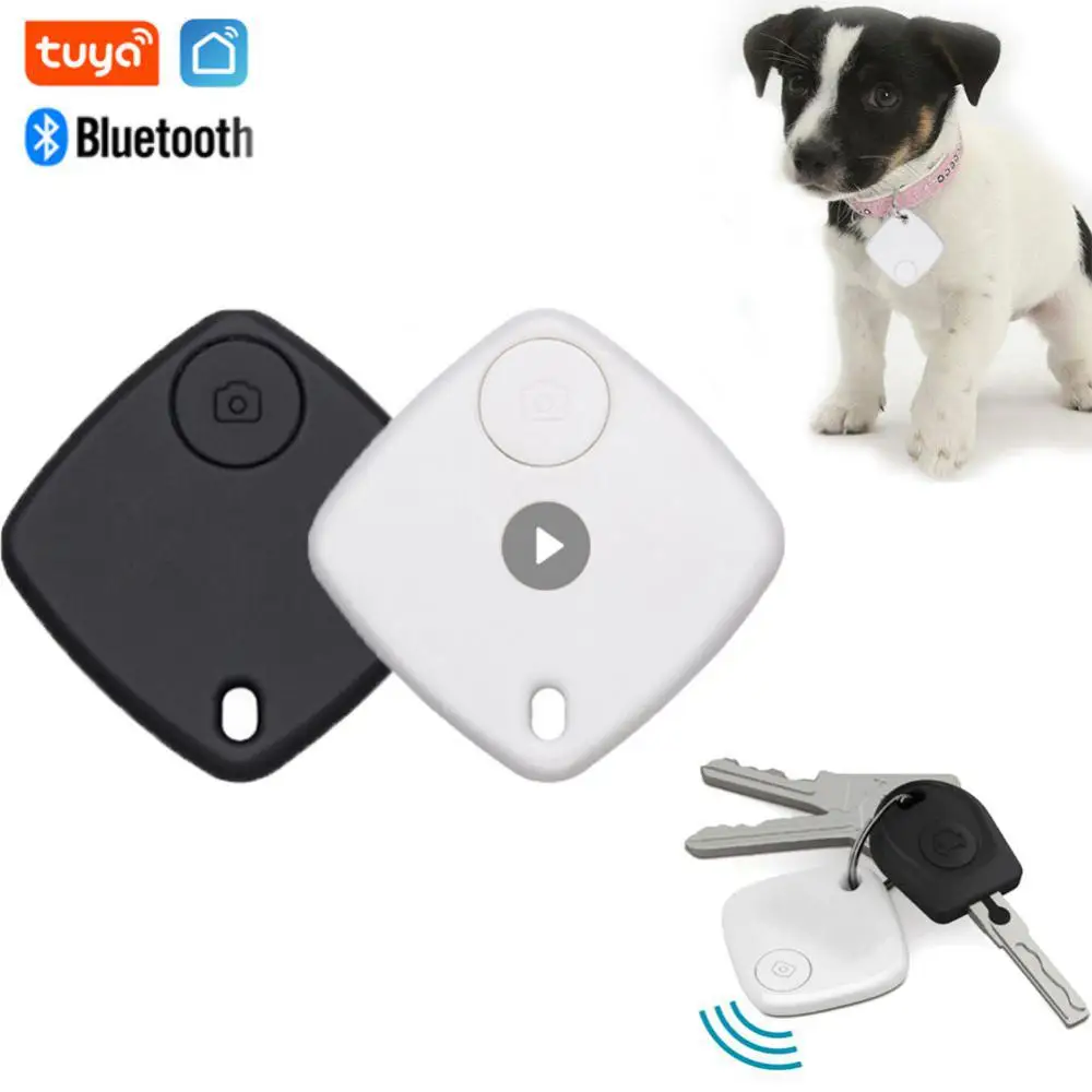 

Tuya Mini Anti Lost GPS Tracker Keychain Alarm Smart Wireless Bluetooth-compatible Location Record Tag 2-way Search Key Finder