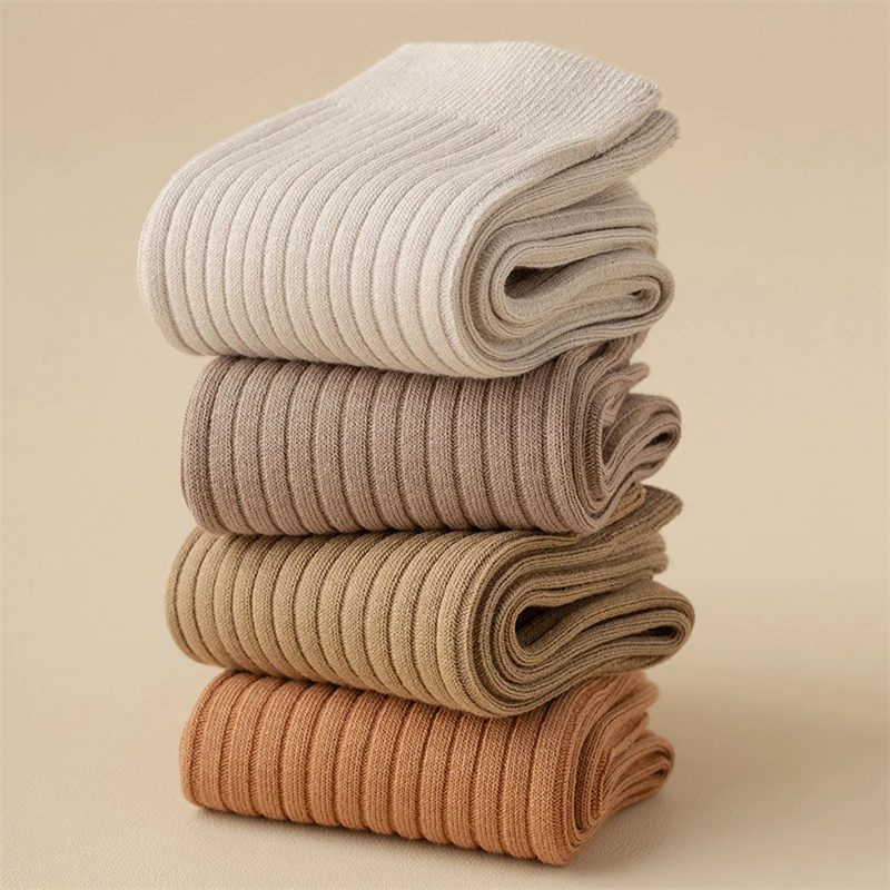 5 Pairs New Socks Men High Quality Breathable Colorful Business Cotton Socks For Men Casual Absorb Sweat Male Socks Multipack