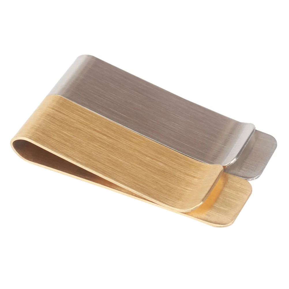 

Clip Money Metal Clips Holder Business Cashcreditbrass Steel Stainless Clamp Wallet Front Pocket Paper File Binder Notebook
