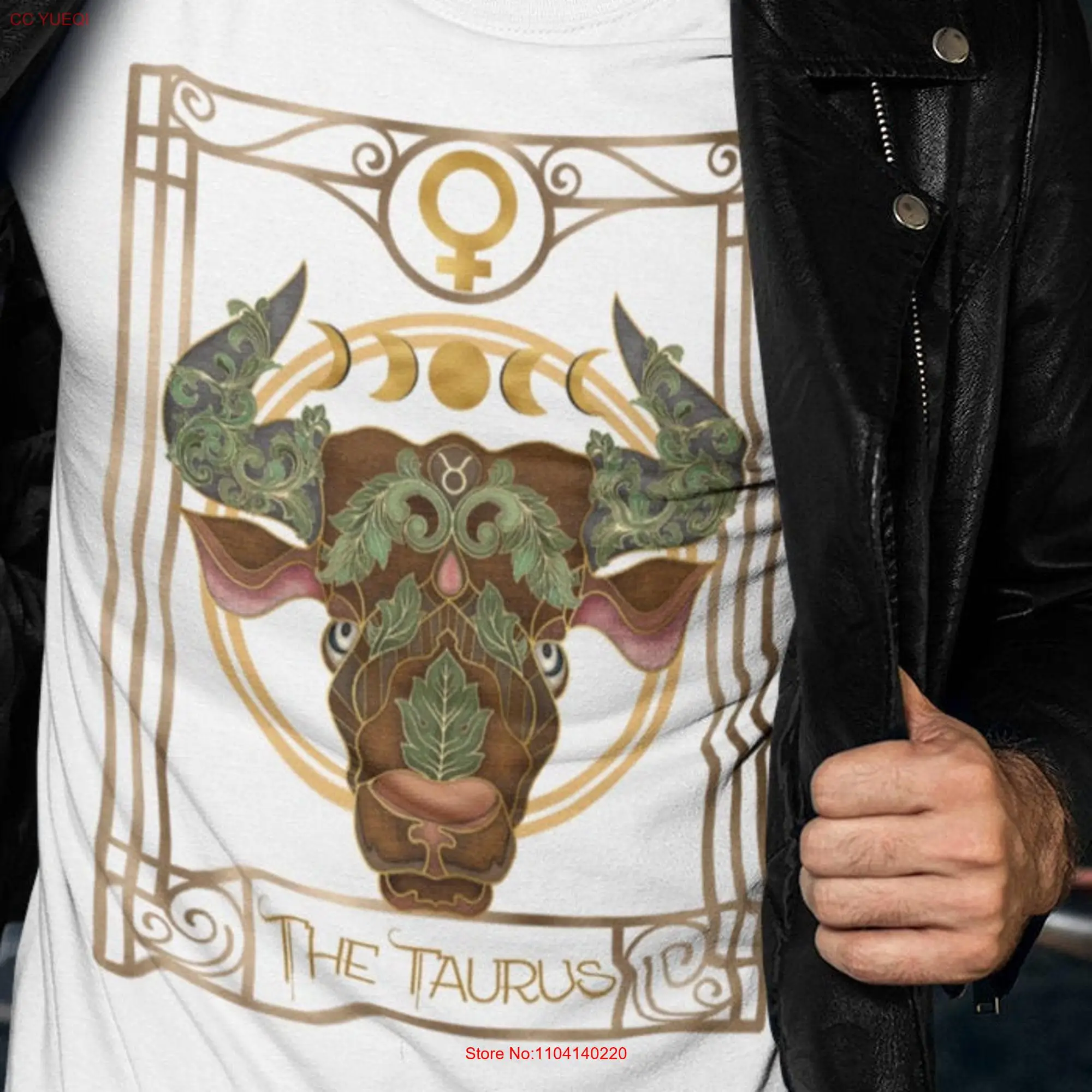 Футболка со знаком Зодиака телец астрологическая футболка таро карточка вокал