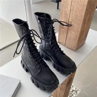 womens shoes womens fashion black and white leather boots plus size motorcycle boots platform martin boots short boots shoes