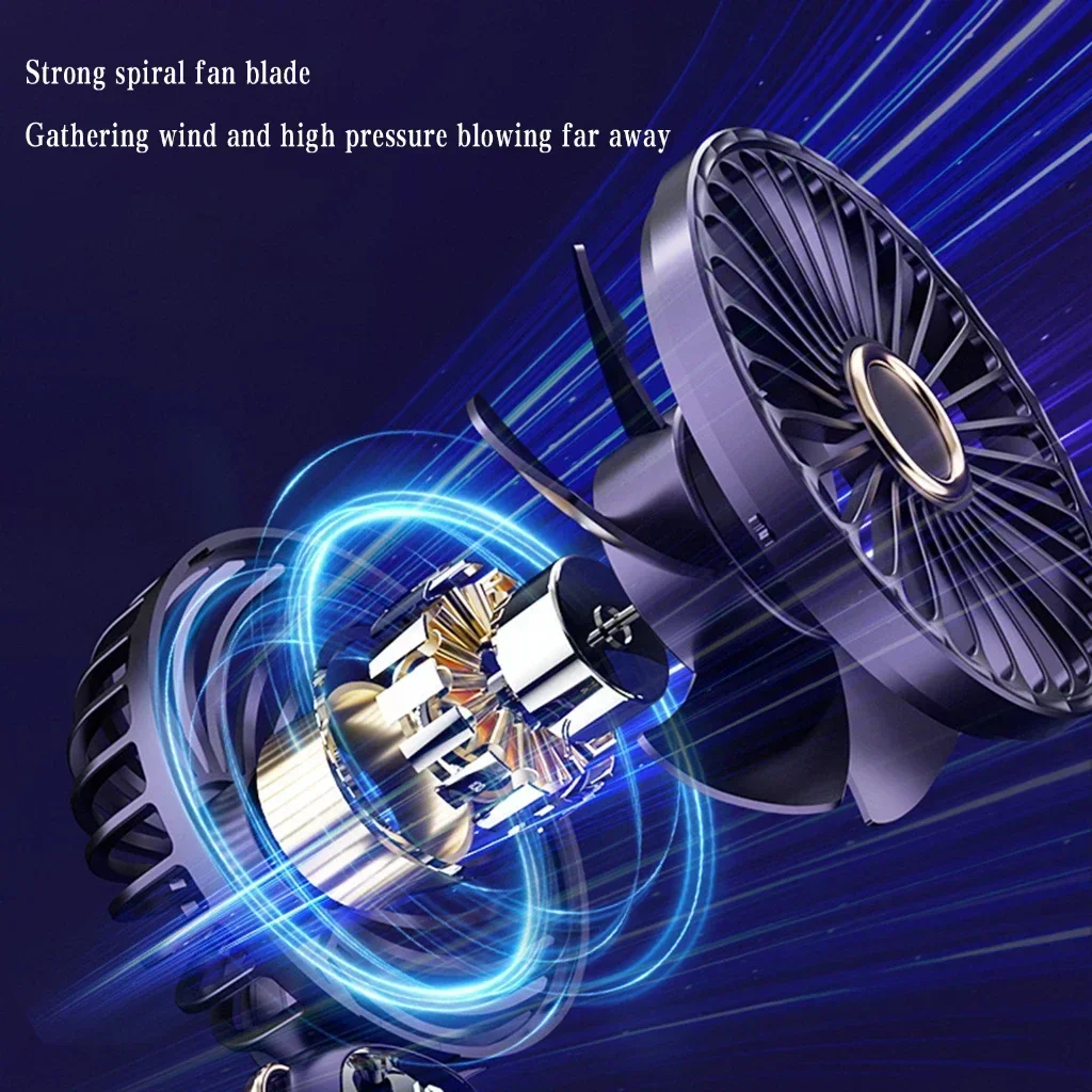 Портативный ручной мини-вентилятор от ERYAN компактный USB-перезаряжаемый с зажимом