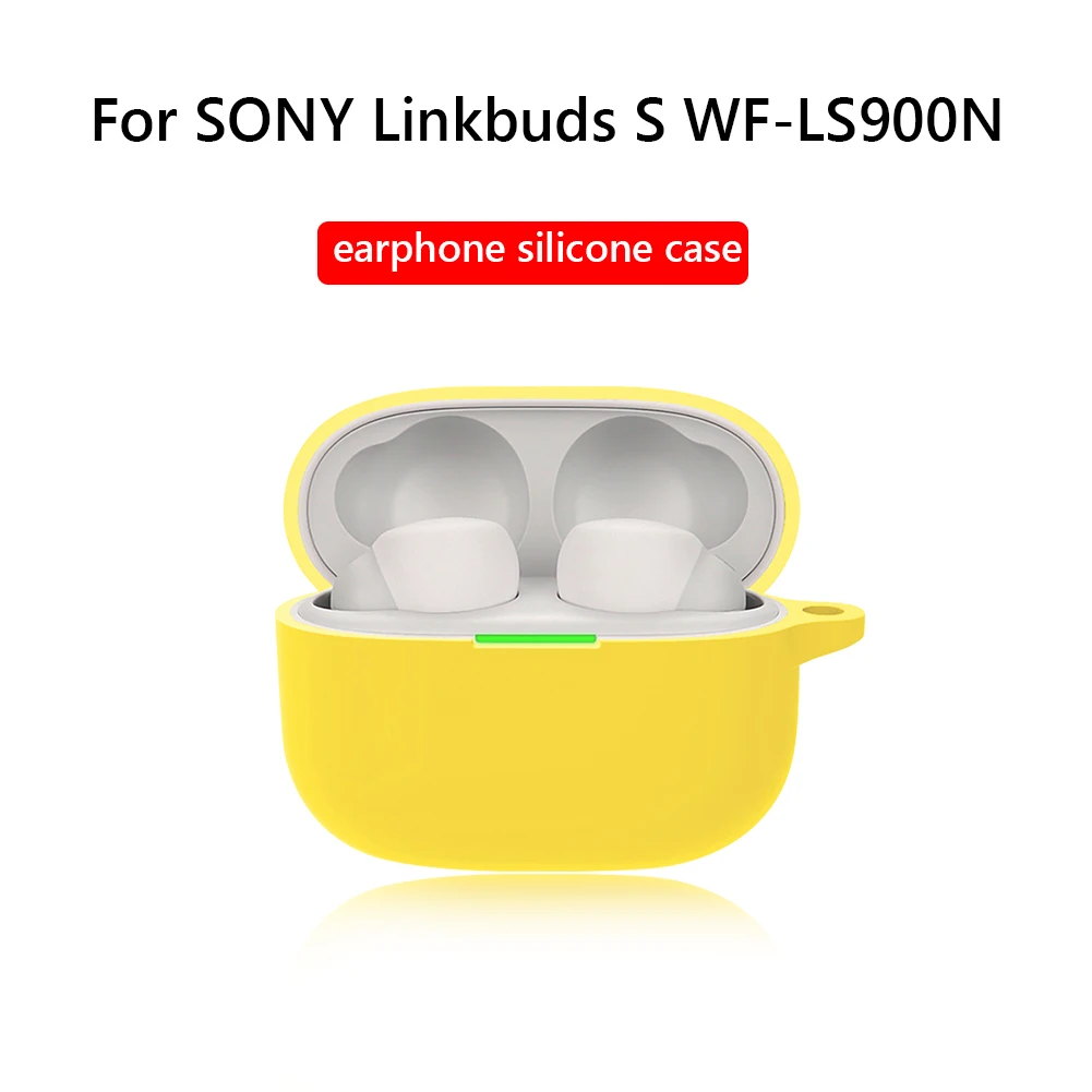 

Soft Silicone Cases for Sony Linkbuds S WF-LS900N Charging Box Holder Protective Earphone Headphones Cover with Hook Accessories