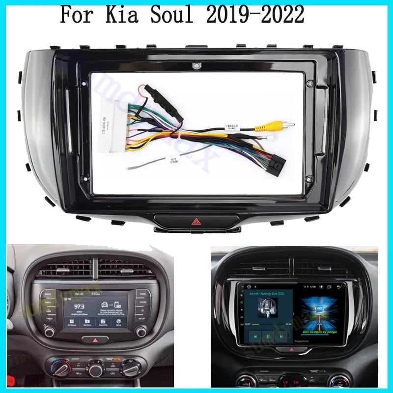 

Автомобильная видеопанель для KIA Soul 2019 2020 2021 2022, 9 дюймов, 2 Din