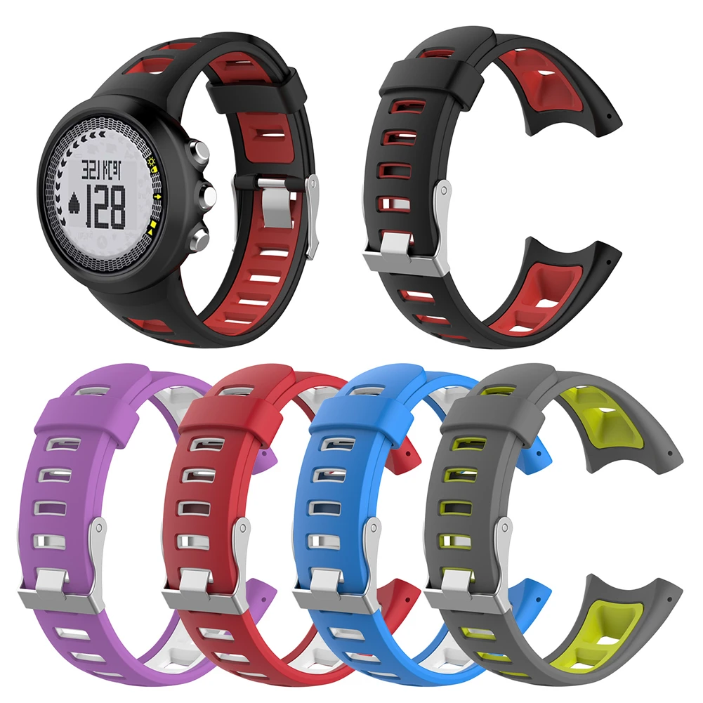 

Ремешок силиконовый для смарт-часов Suunto Qu est M1 M2 M4 M5
