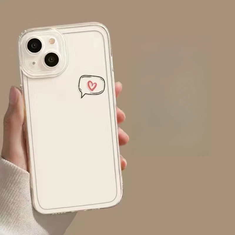 Чехол для телефона Отправка любовных сообщений пары iPhone 16 15 11 12 14 13 Pro Max Mini XS XSM XR 7 8