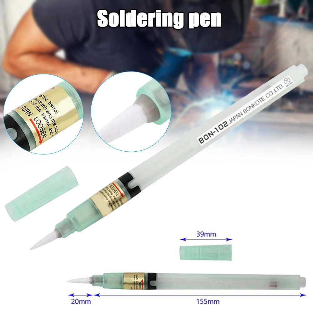 

Flux Pen Soft Brush Tip PCB Board Solder Tools Reusable Replace Nib Translucent Body Design Soldering Pen Flux Pen Solder Tools