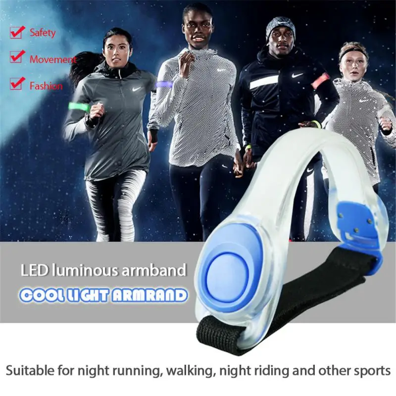 

Led Luminous Arm With Safety Indicator Light For Silicone Night Running Cycling Hiking Arm With Luminous Cheering Props