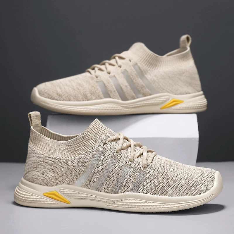 Кроссовки мужские легкие Повседневная дышащая обувь на шнуровке прогулочная 2024